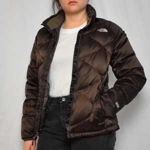 Chocolate Brown North Face Puffer Jacket